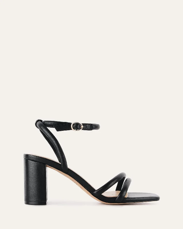 Women's Sandals with a Wedge Heel and a Tassel Detail in Orange for a Trendy Look Women's Sandals with a Wedge Heel and a Tassel Detail in Orange for a Trendy Look Shock - Absorbing Women's Sandals with a Soft Insole in Black for Active LifestylesNINO HIGH HEEL SANDALS BLACK LEATHER