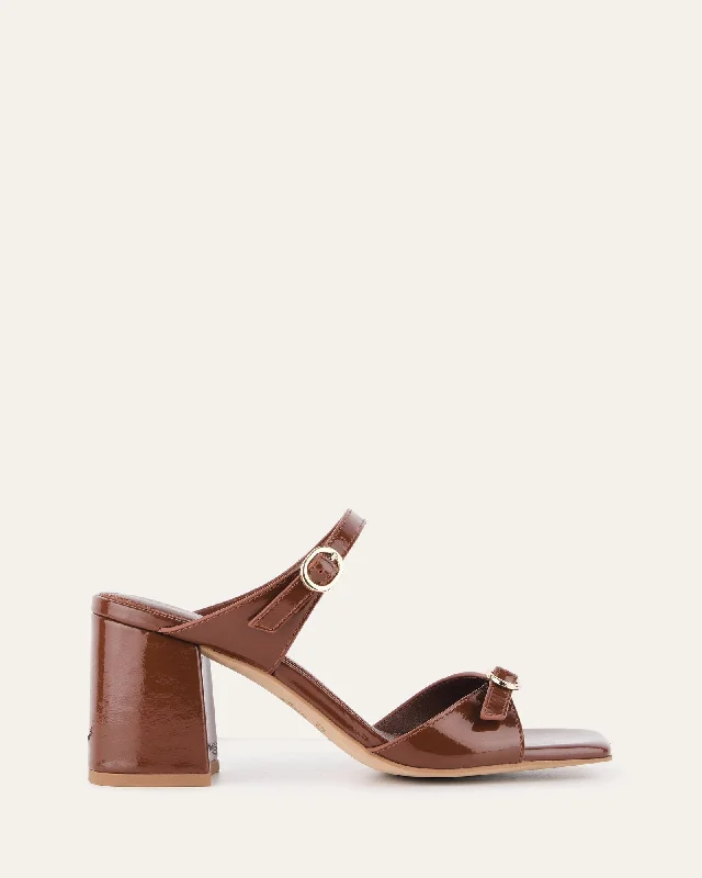 Women's Rhinestone - Embellished Open - Toe Sandals in Silver for a Glamorous Party Look Women's Rhinestone - Embellished Open - Toe Sandals in Silver for a Glamorous Party Look Women's Thong Sandals with a Beaded Design in Multicolor for a Beachy AestheticSPENCER MID HEEL SANDALS CHESTNUT PATENT