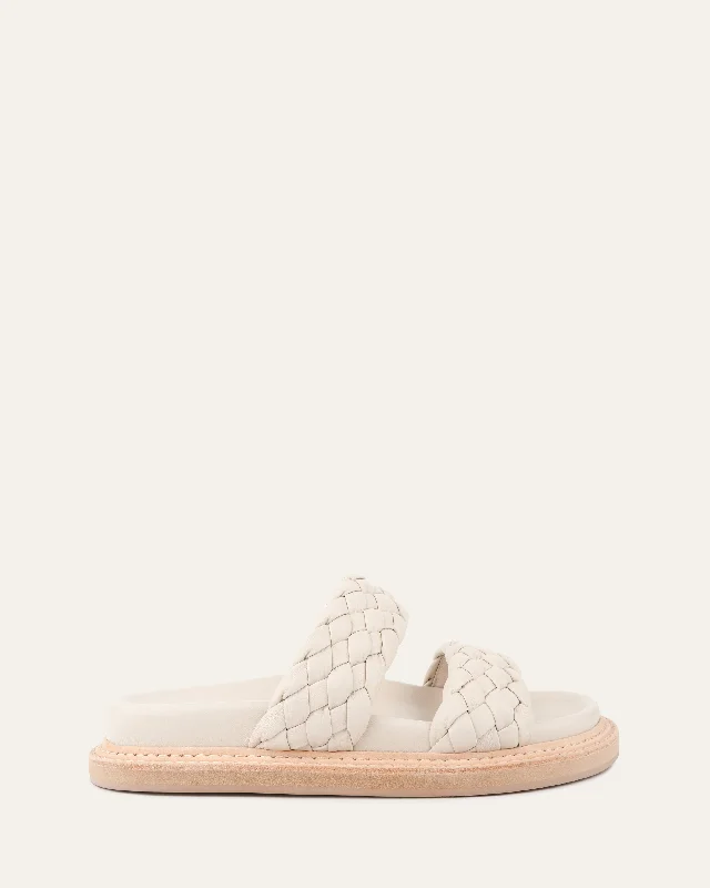 Women's Ankle - Strap Sandals with a Block Heel in Red for a Sophisticated Style Women's Ankle - Strap Sandals with a Block Heel in Red for a Sophisticated Style Child - Friendly Women's Sandals with a Secure Buckle in Purple for Moms on the GoVEGA FLAT SANDALS OFF WHITE LEATHER