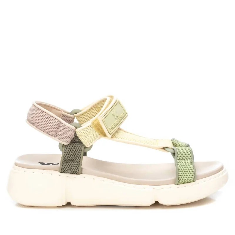 Women's Sandals with a Wedge Heel and a Tassel Detail in Orange for a Trendy Look Women's Sandals with a Wedge Heel and a Tassel Detail in Orange for a Trendy Look Adjustable Strap Women's Sandals with a Padded Heel in Pink for a Custom FitWomen's Flat Sandals In Kakhi