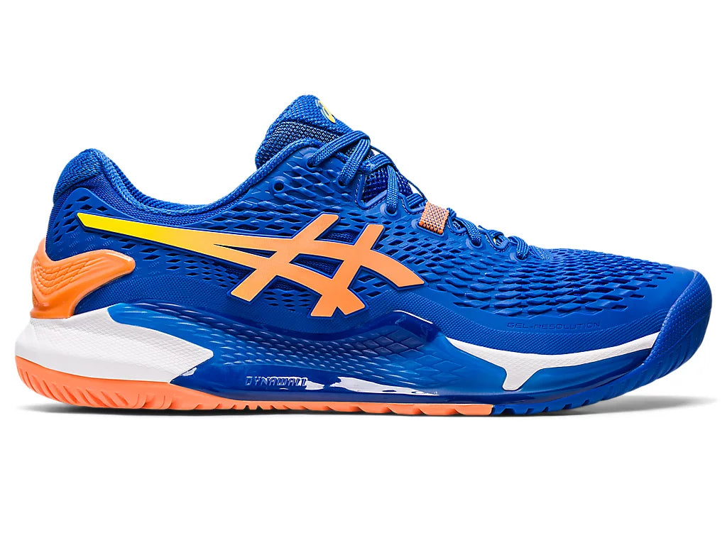 Asics Men's Gel-Resolution 9 (Tuna Blue/Sun Peach)