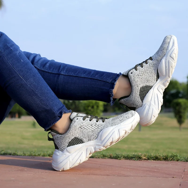 Women's athletic shoes with a narrow platform outsole for agility Bacca Bucci Women CHARLOTTE Low-top Platform Fashion Shoes | Street-Wear Knitted Chunky Sneakers Women's athletic shoes with a narrow platform outsole for agility Bacca Bucci Women CHARLOTTE Low-top Platform Fashion Shoes | Street-Wear Knitted Chunky Sneakers