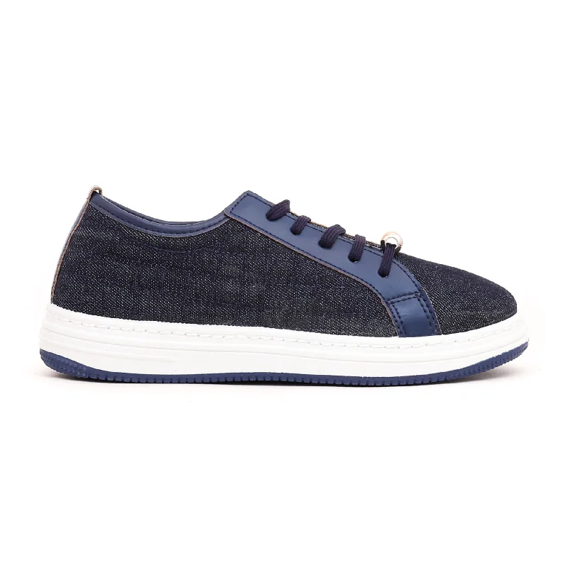 Women's suede - upper athletic shoes for a stylish appearance Blue Casual Sneaker AT7196 Women's suede - upper athletic shoes for a stylish appearance Blue Casual Sneaker AT7196