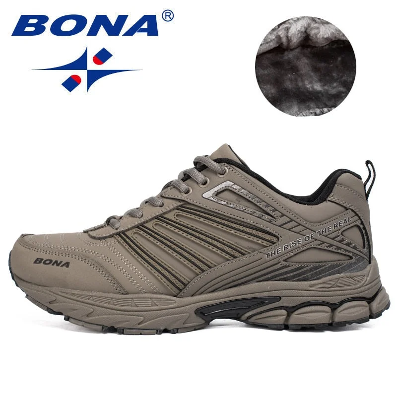 BONA New Arrival Hot Style Men Running Shoes Outdoor Walking Jogging Shoes Comfortable Sneakers Lace Up Athletic Shoes For Men