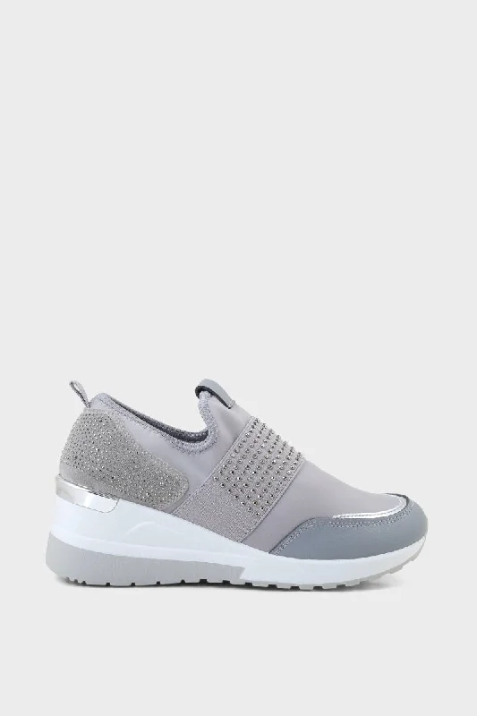 Women's obstacle - course - racing athletic shoes with a tough outsole Casual Women Sneakers IC7500-Grey Women's obstacle - course - racing athletic shoes with a tough outsole Casual Women Sneakers IC7500-Grey