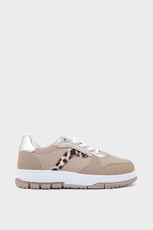 Women's aerobics athletic shoes with flexible midsoles Casual Sneakers IC7516-Beige Women's aerobics athletic shoes with flexible midsoles Casual Sneakers IC7516-Beige