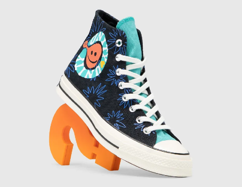 Converse Chuck 70 Sunny Floral Hi Black / Washed Teal - Game Royal