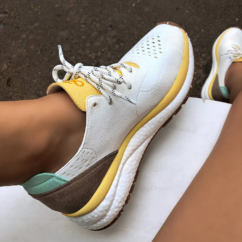 Women's athletic shoes with a lace - lock system for a secure fit FREE in CANARY Sneakers Women's athletic shoes with a lace - lock system for a secure fit FREE in CANARY Sneakers