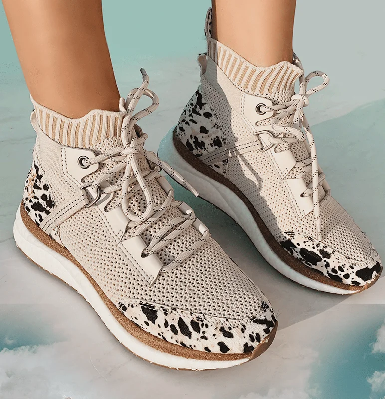 Women's wide - width athletic shoes for a roomy fit HYBRID in CHAMOIS High Top Sneakers Women's wide - width athletic shoes for a roomy fit HYBRID in CHAMOIS High Top Sneakers