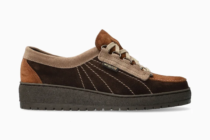 Women's knit - upper athletic shoes with a stretchy fit​ Lady - Dark Brown