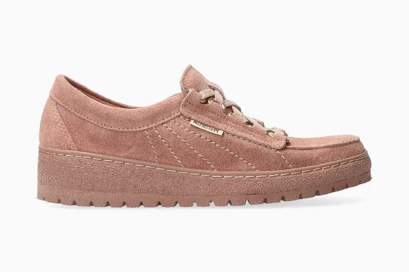 Women's athletic shoes with a non - marking outsole for indoor use Lady - Old Pink Velours Women's athletic shoes with a non - marking outsole for indoor use Lady - Old Pink Velours