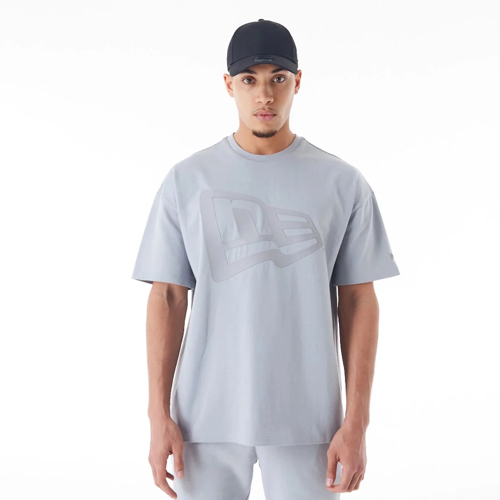 New Era New Era Flag Grey Oversized T-Shirt