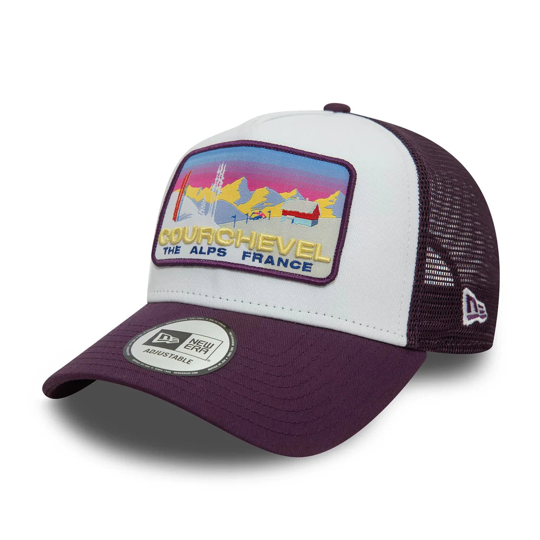 New Era New Era Courchevel Ski Patch Dark Purple 9FORTY A-Frame Trucker Cap