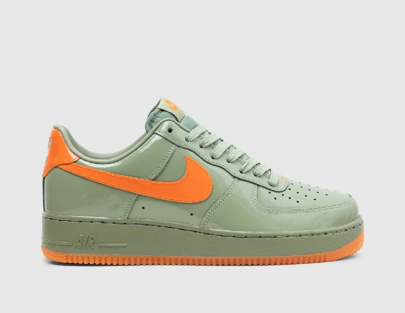 Nike Air Force 1 `07 PRM Oil Green / Safety Orange - Platinum Tint