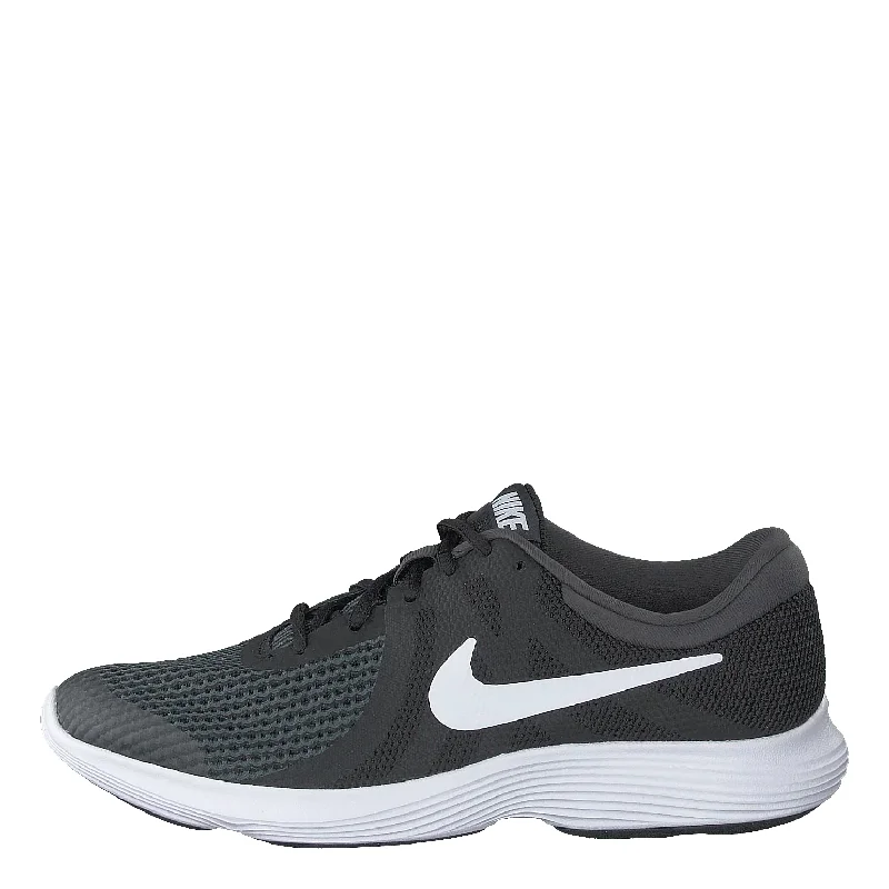 Nike Unisex-Erwachsene Revolution 4 (GS) Laufschuhe, Schwarz (Black/White-anthracite 006) , 35.5 EU