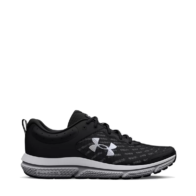 Under Armour Men's Charged Assert 10 Sneaker in Black/White