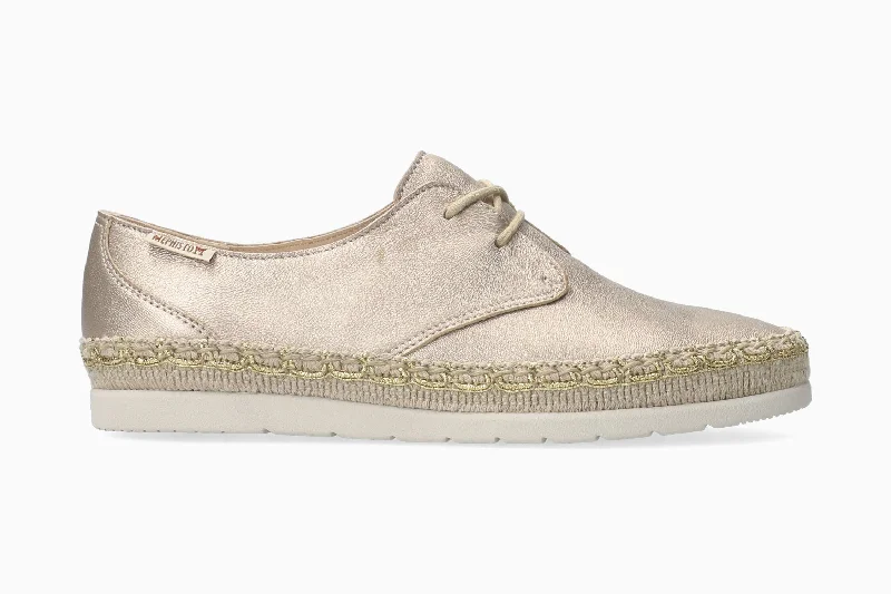 Women's athletic shoes with a molded insole for arch support​ Voleta - Gold