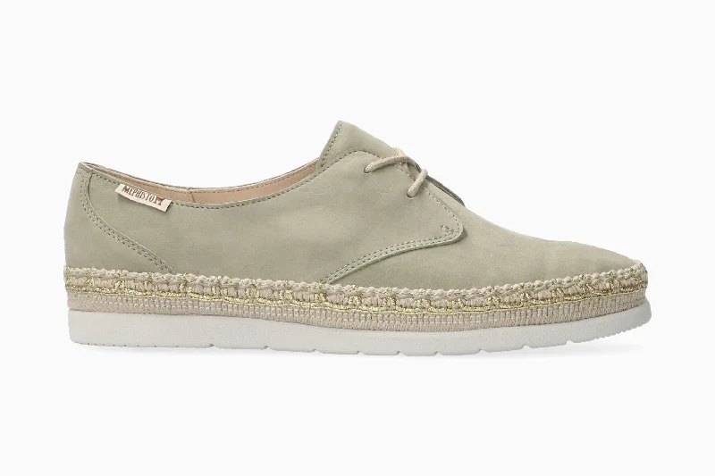 Women's athletic shoes with a padded tongue for comfort​ Voleta - Light Khaki