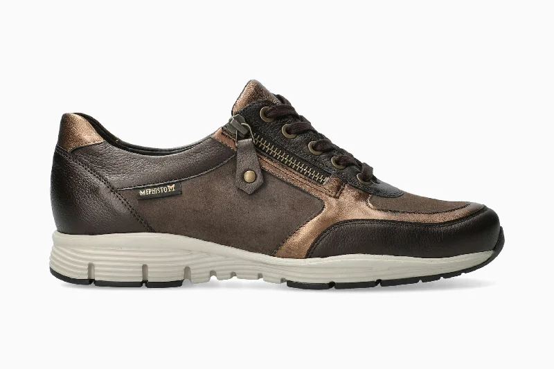 Women's tennis athletic shoes with non - slip outsoles​ Ylona - Bronze