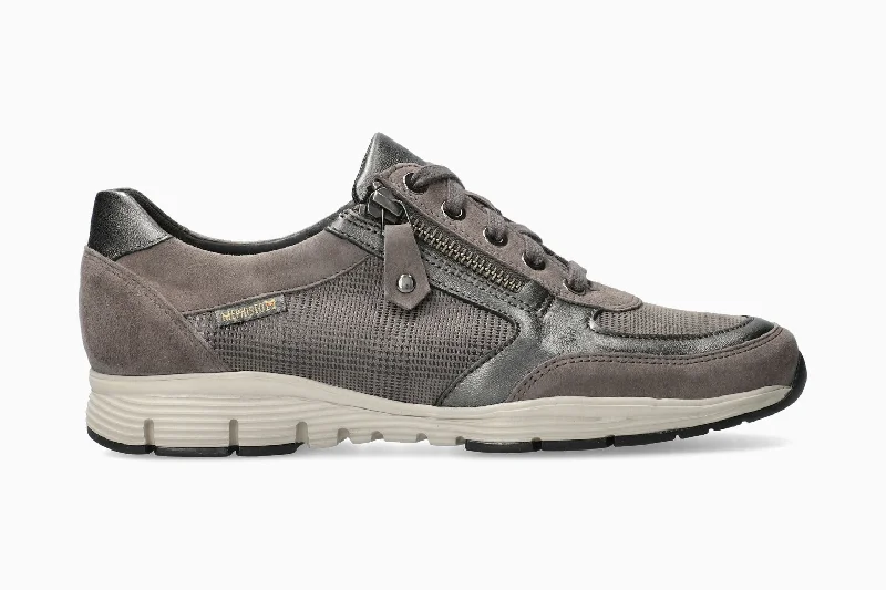 Women's odor - resistant athletic shoes for long - term use​ Ylona - Dk Taupe Metallic