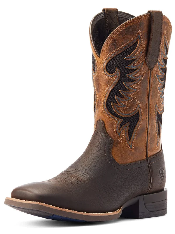 Ariat 10044573 Mens Cowpuncher VentTEK Western Boot Dark Brown