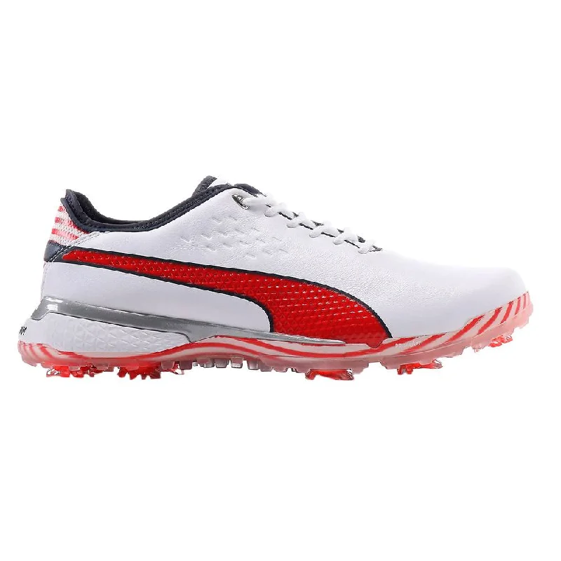 Cushioned women's athletic shoes for shock absorption Executive - course golf shoes for short coursesPUMA PROADAPT Delta USA Golf Shoes 2021 Cushioned women's athletic shoes for shock absorption Executive - course golf shoes for short coursesPUMA PROADAPT Delta USA Golf Shoes 2021