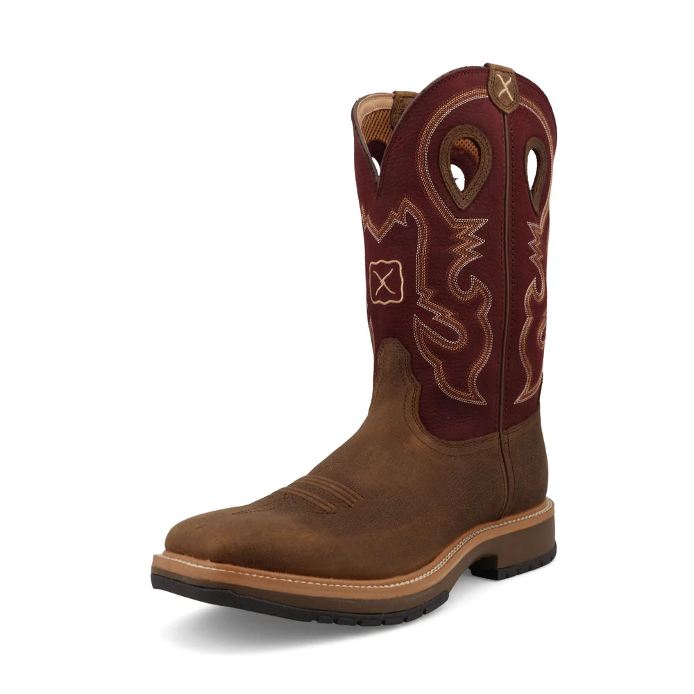 Twisted X Brunette 12" Soft Toe Men's Work Boot