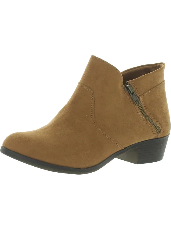 women's booties for dancingAbby Womens Faux Suede Block Ankle Boots