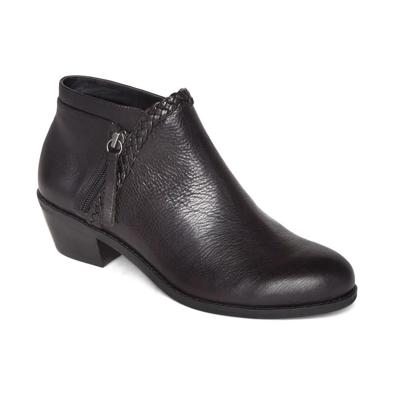 women's booties with metallic finishAetrex Mariana