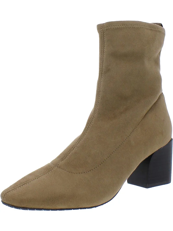 women's booties with pointed toeAngelsu Womens Round Toe Heeled Ankle Boots