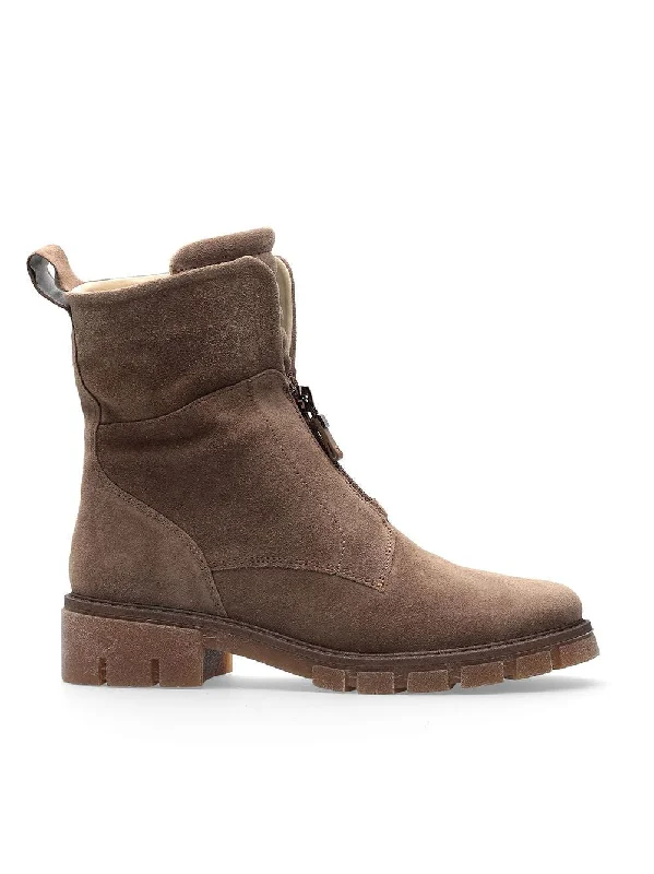 women's ankle boots with embroideryAra Dover Sesame Nubuck Ankle Boot