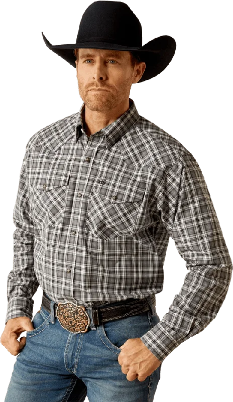 women's cowboy boots with slouchy lookAriat Men's Black Pro Series Wharton Classic Fit Shirt