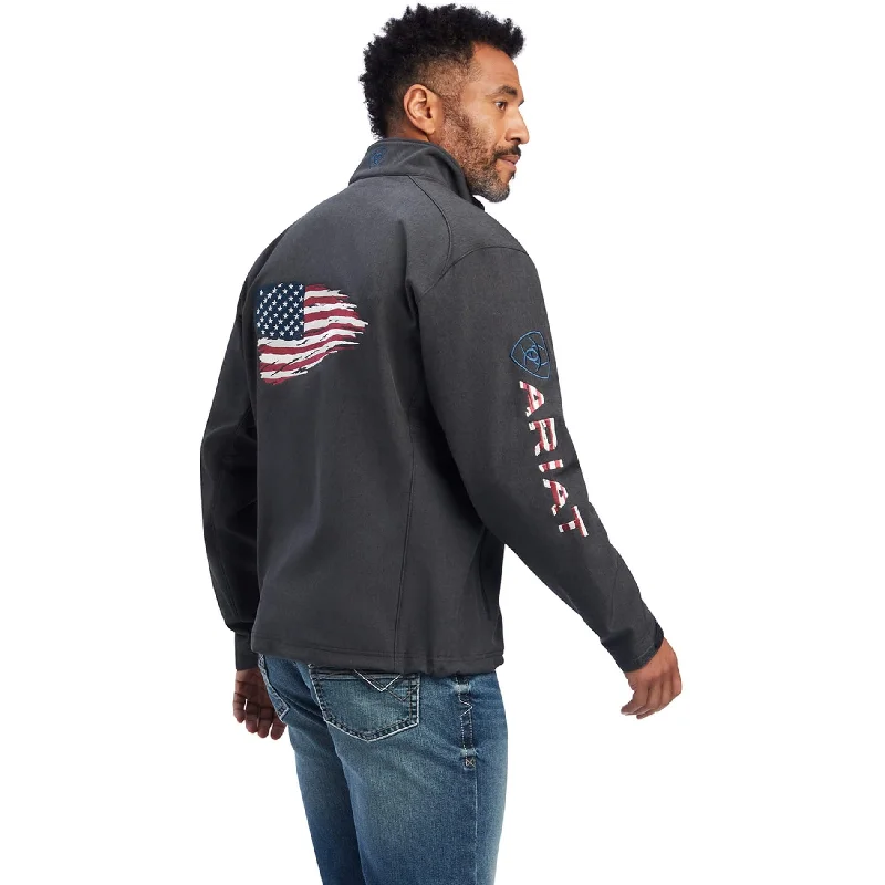 women's moto boots with studsAriat Men's Charcoal Logo 2.0 Patriot Softshell Jacket