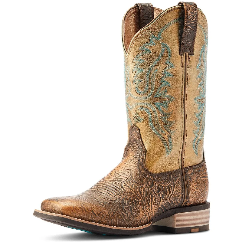 women's cowboy boots with slouchy lookAriat Women's Bronze Age Olena Boot