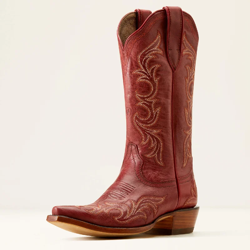women's moto boots with side zipperAriat Women's Hazen Western Boot in Ripe Serrano