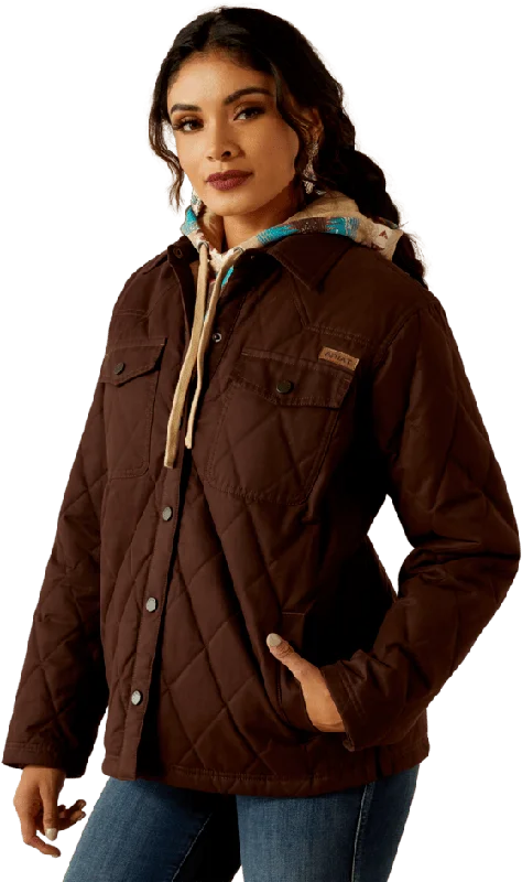women's moto boots with wide calfAriat Women's Mole Grizzly Quilted Barn Jacket