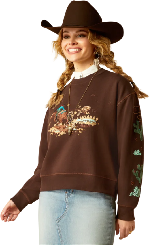 women's distressed moto bootsAriat Women's Mole Riata Sweatshirt