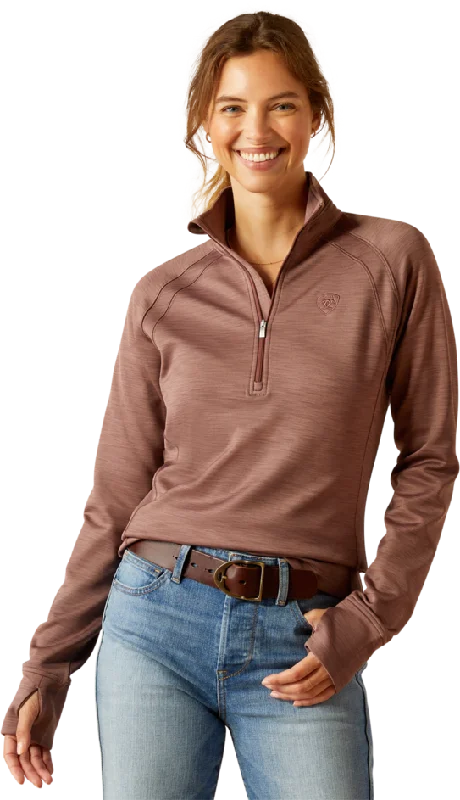 women's western boots for fashionAriat Women's Twilight Mauve Tek Team 1/2 Zip Sweatshirt