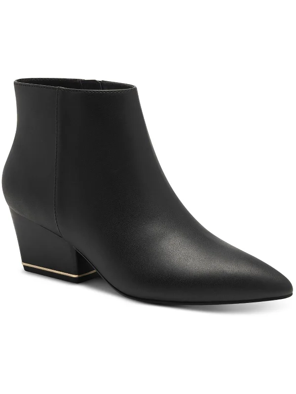 women's booties for casual wearArmena  Womens Faux Leather Pointed Toe Booties