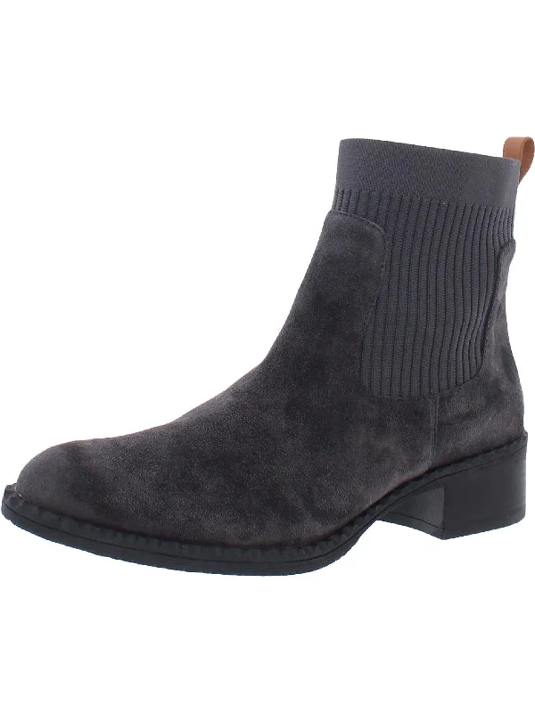 women's suede bootiesBest Chelsea Womens Leather Slip-On Booties