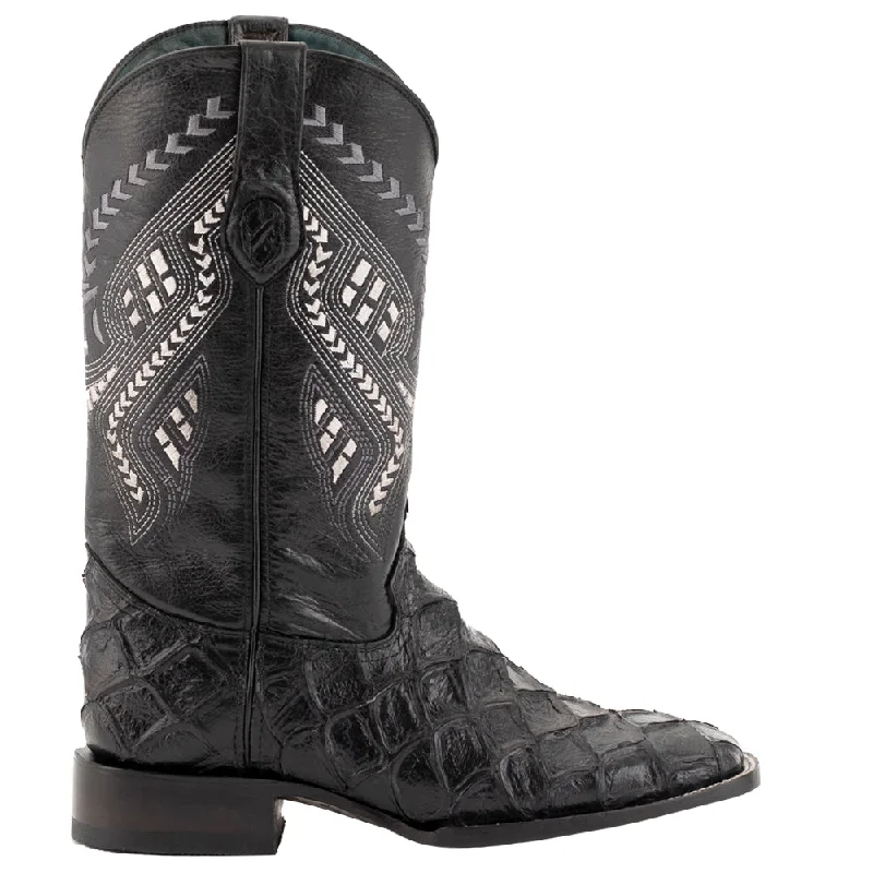 women's cowboy boots with rhinestonesBronco Pirarucu Square Toe Cowboy Boots