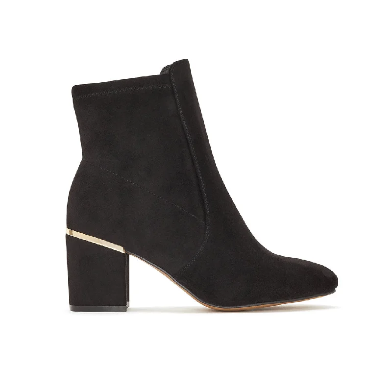 women's booties with metallic finishBronxy