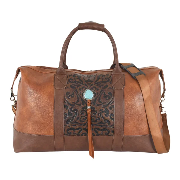 Catchfly Embossed Weekender Duffle Bag