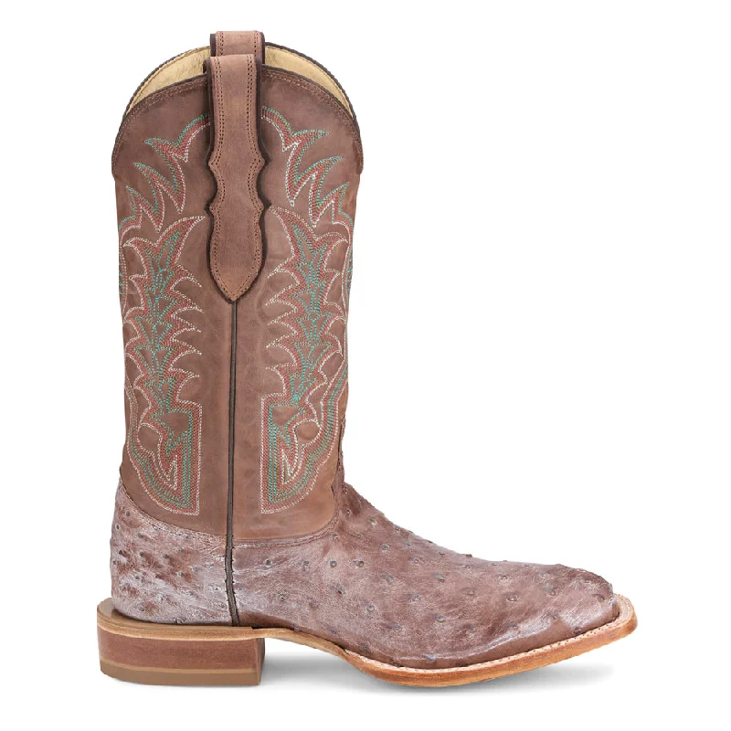 women's cowboy boots for line dancingChisolm 13" Full Quill Ostrich Square Toe Cowboy Boots