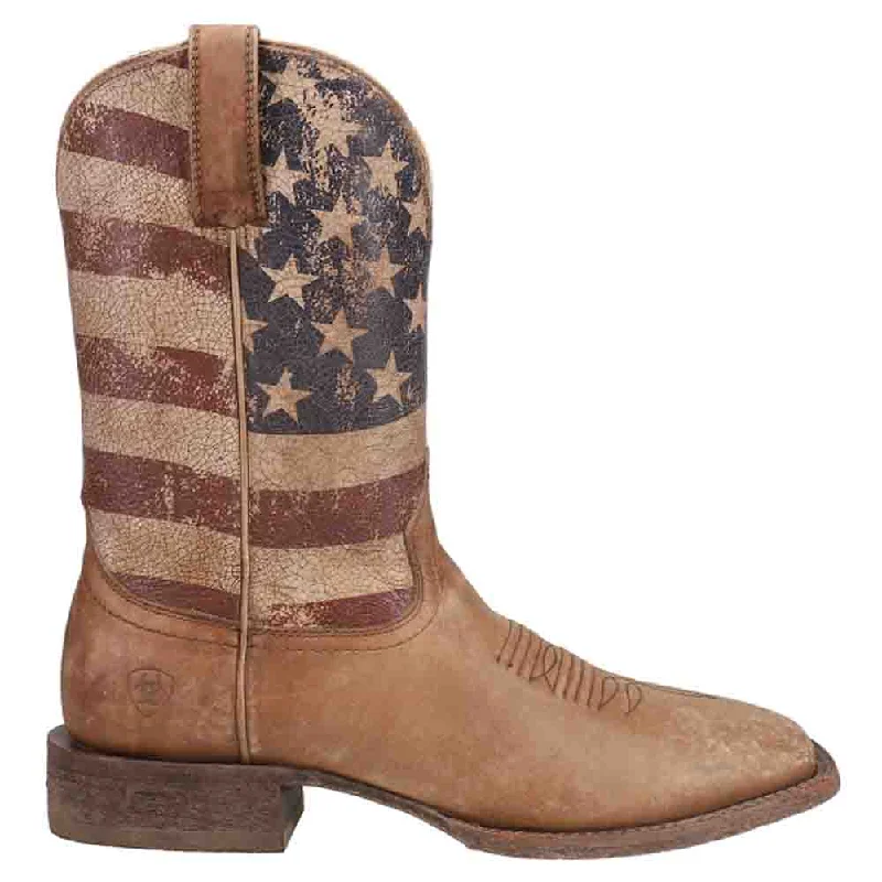 women's cowboy boots with floral designsCircuit Proud Patriotic Square Toe Cowboy Boots