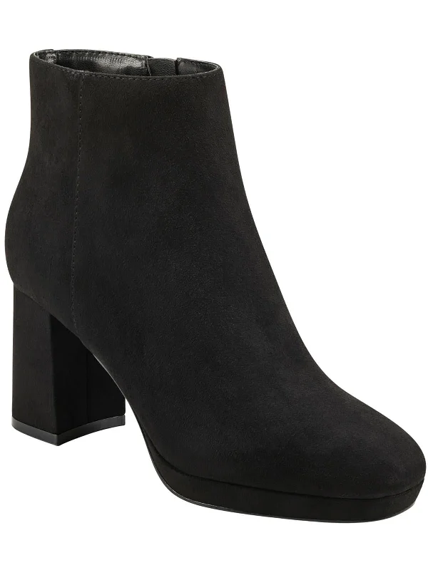 women's booties with pull-on tabsColleen 2 Womens Faux Suede Round toe Ankle Boots