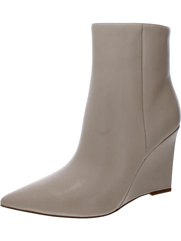 women's booties with snake printDayna Womens Leather Ankle Boots Wedge Boots