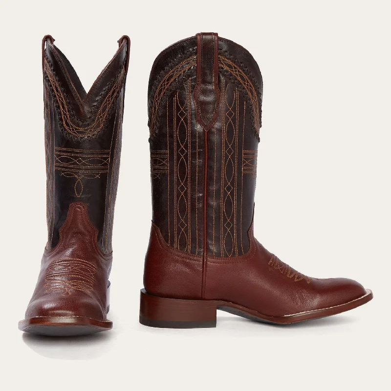 Denver Brown Goat Hand Stitched Cowboy Boot