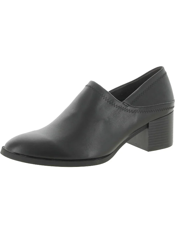 women's booties with floral designDina Womens Faux Leather Slip-On Booties