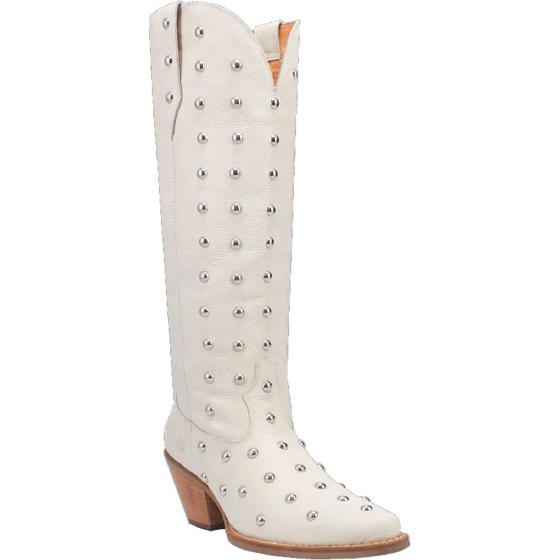 women's cowboy boots in brownDingo Womens Broadway Bunny White Leather Cowboy Boots
